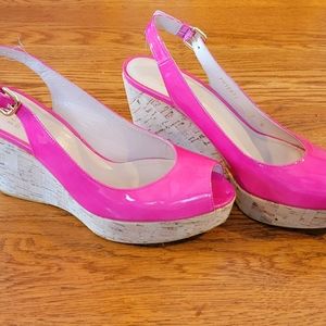 Stuart Weitzman Peep Toe Wedge